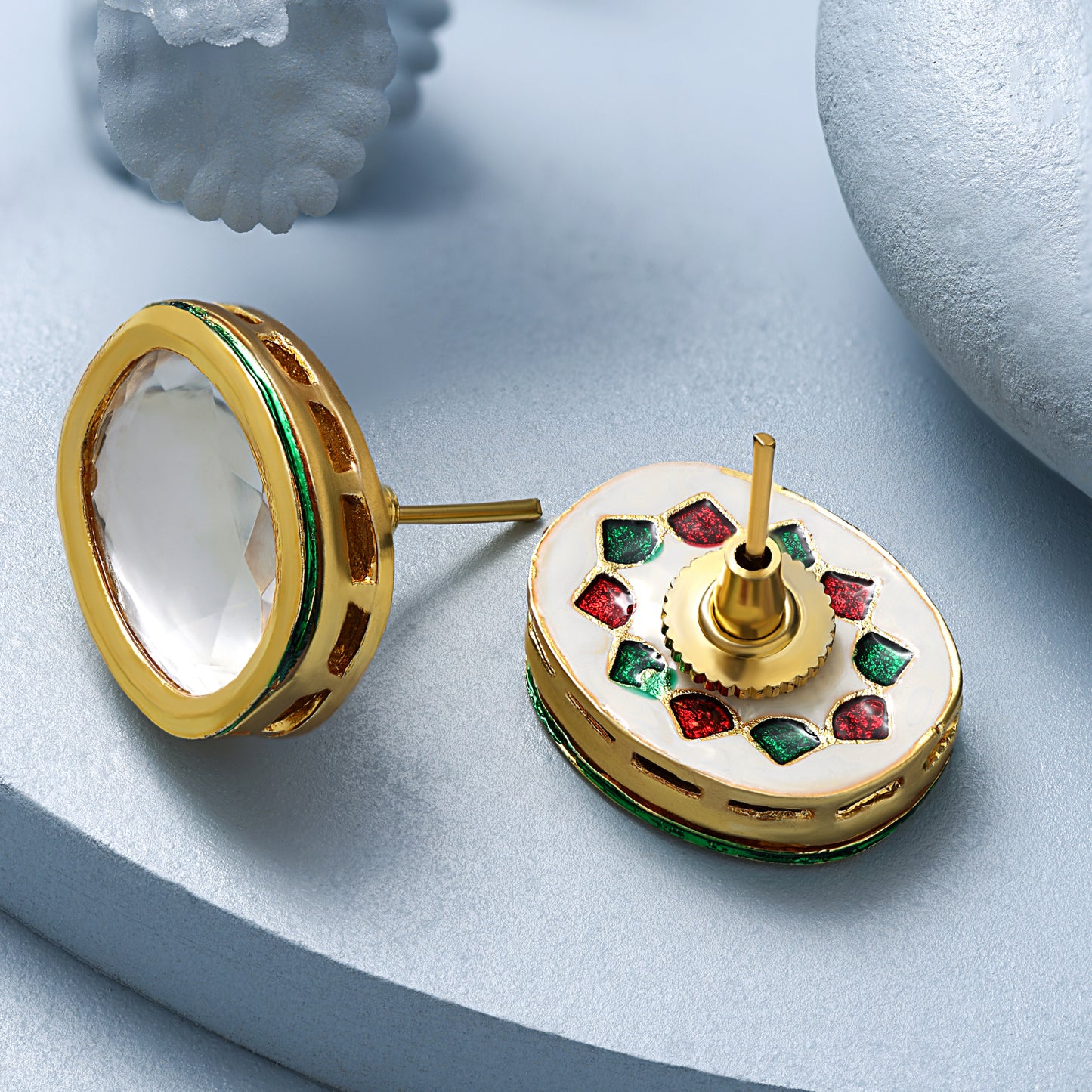 Ameira - Kundan Stud Earrings
