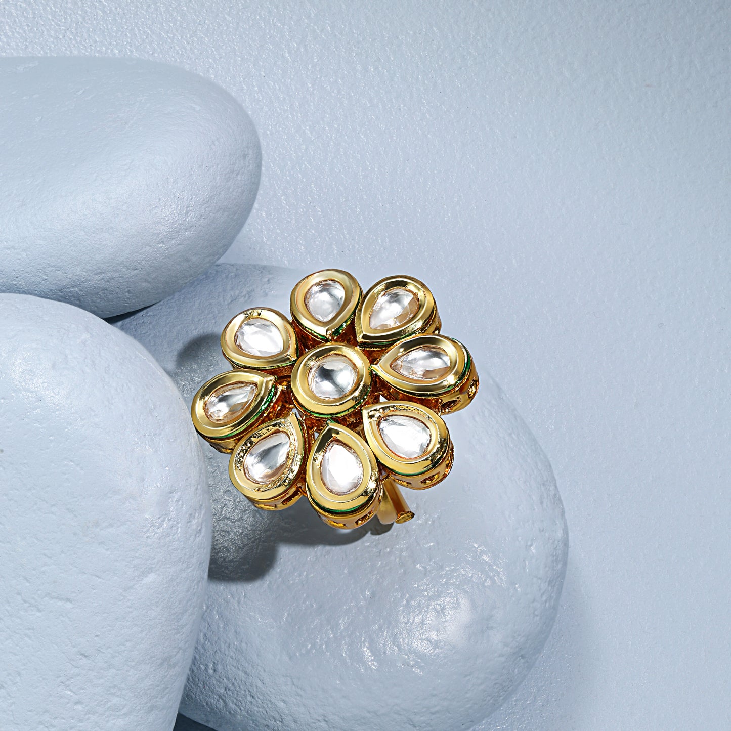 Daisy - Kundan Flower Ring