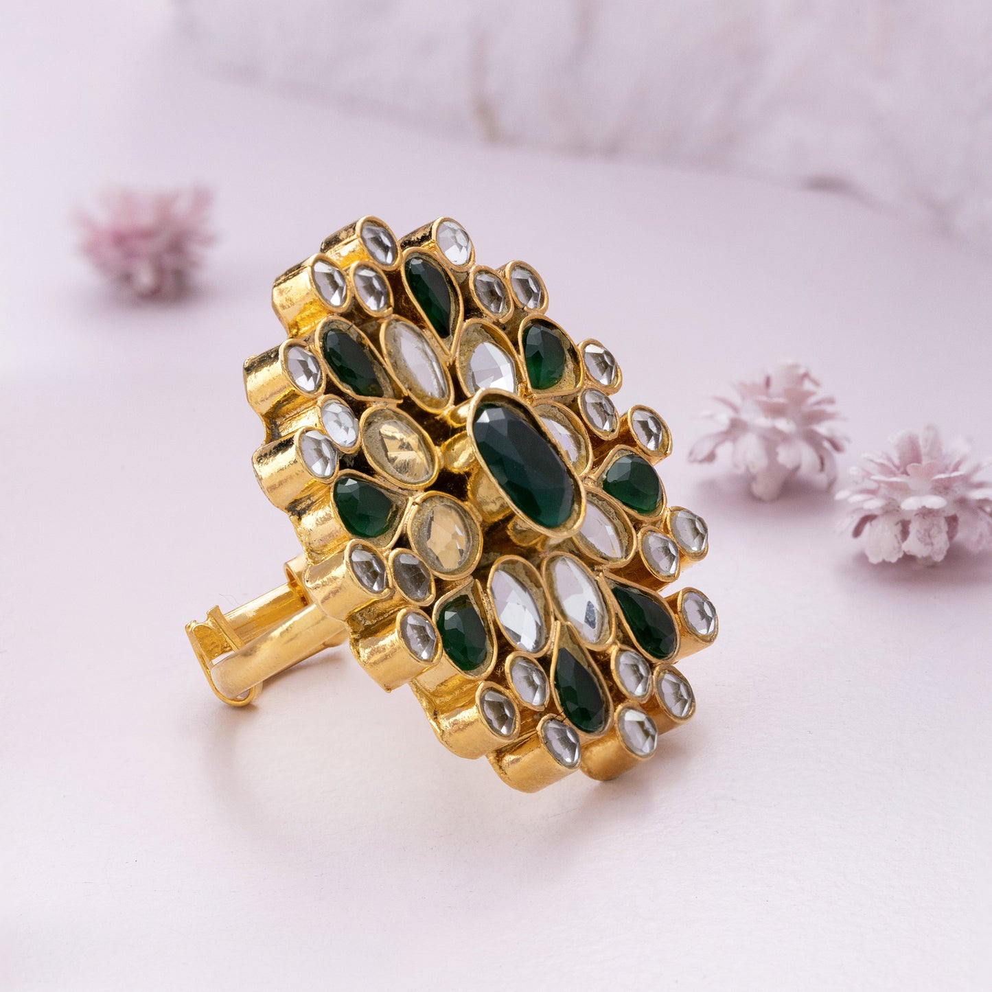 dilras kundan ring