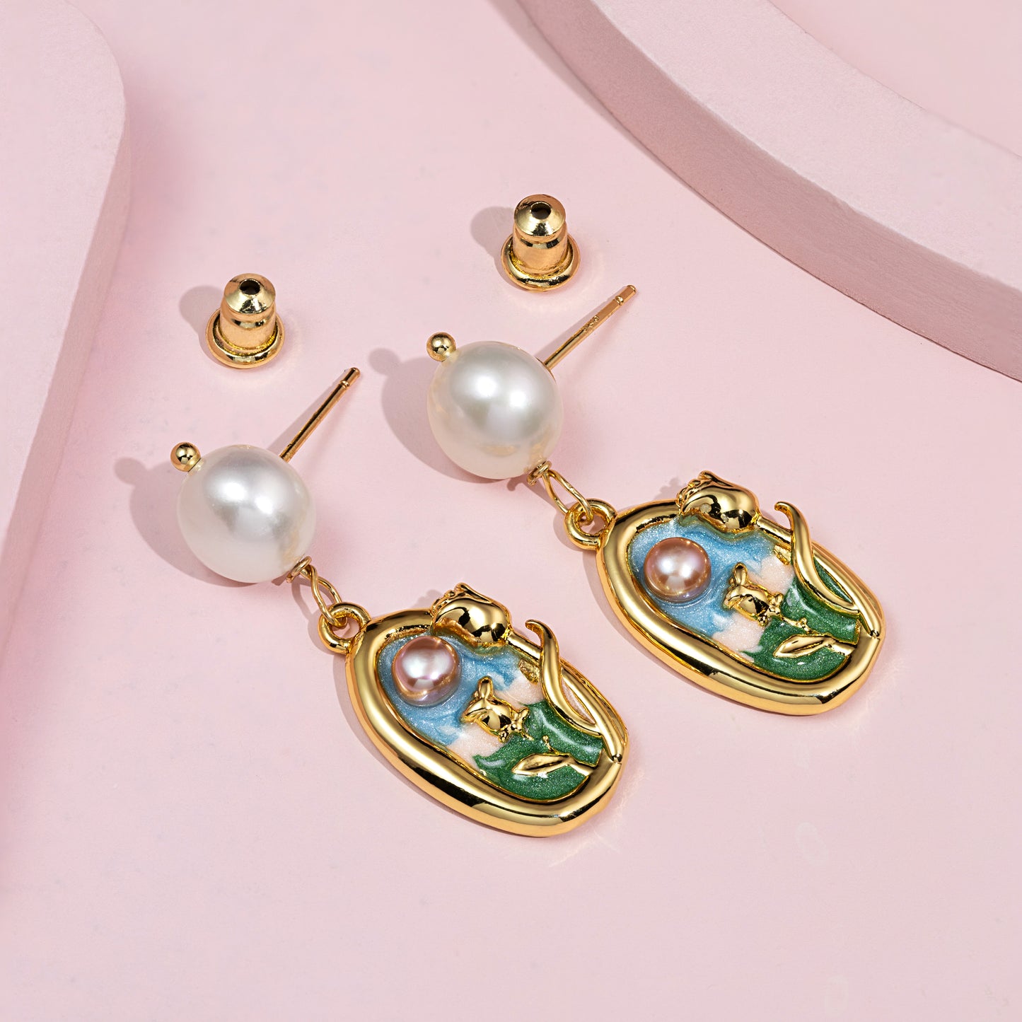 Fiora Pearl Drop Earrings