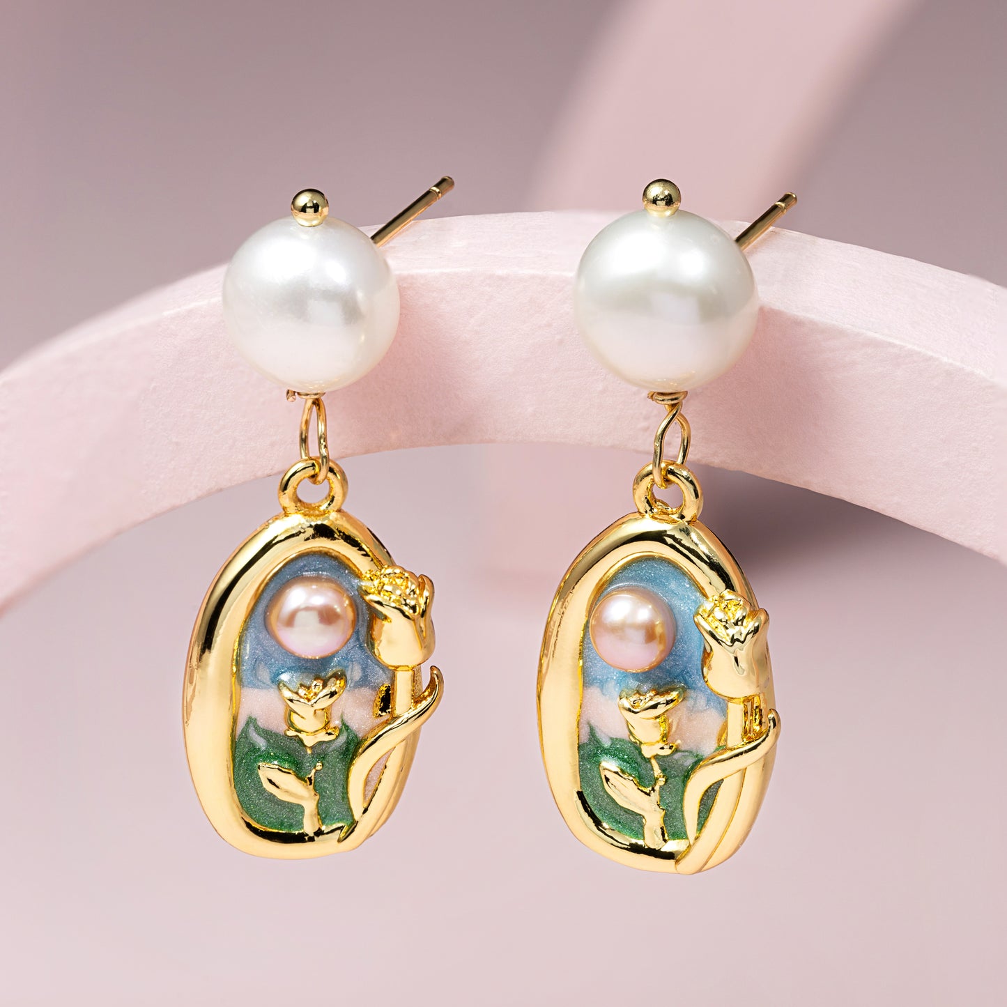 Fiora Pearl Drop Earrings