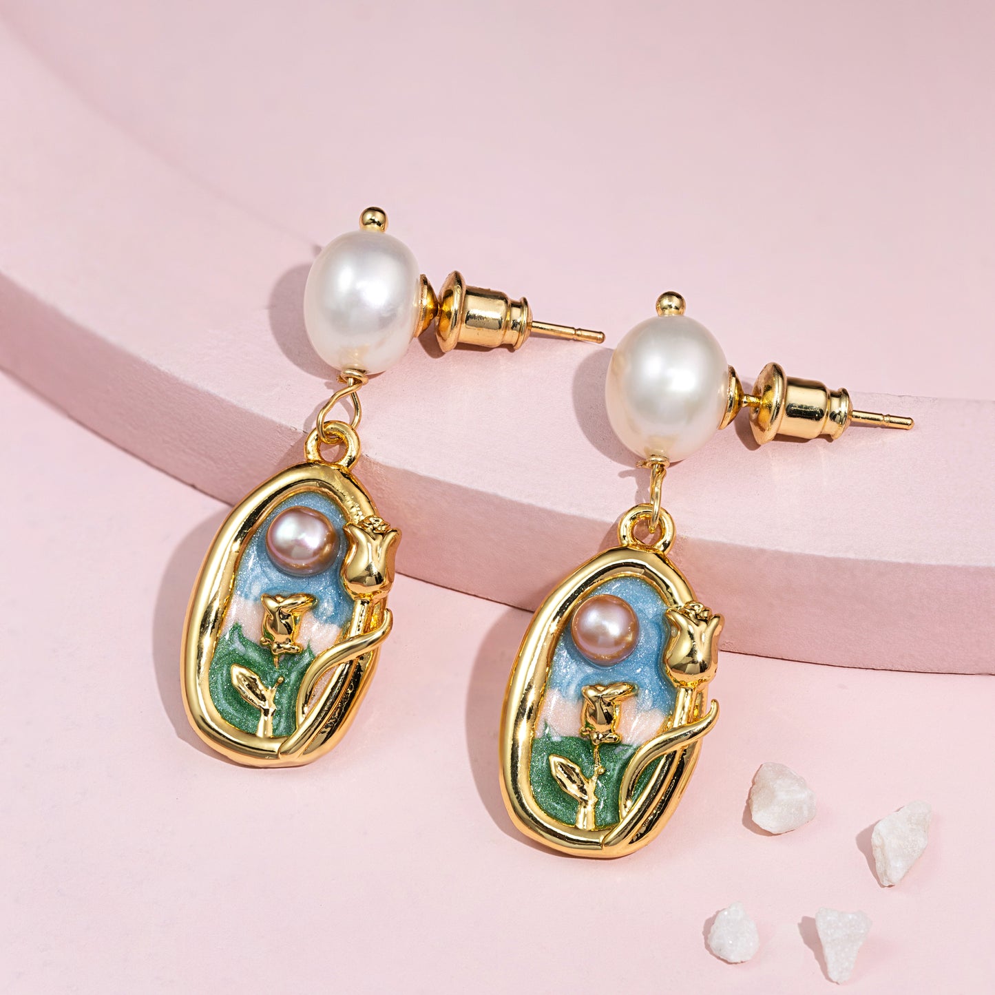 Fiora Pearl Drop Earrings