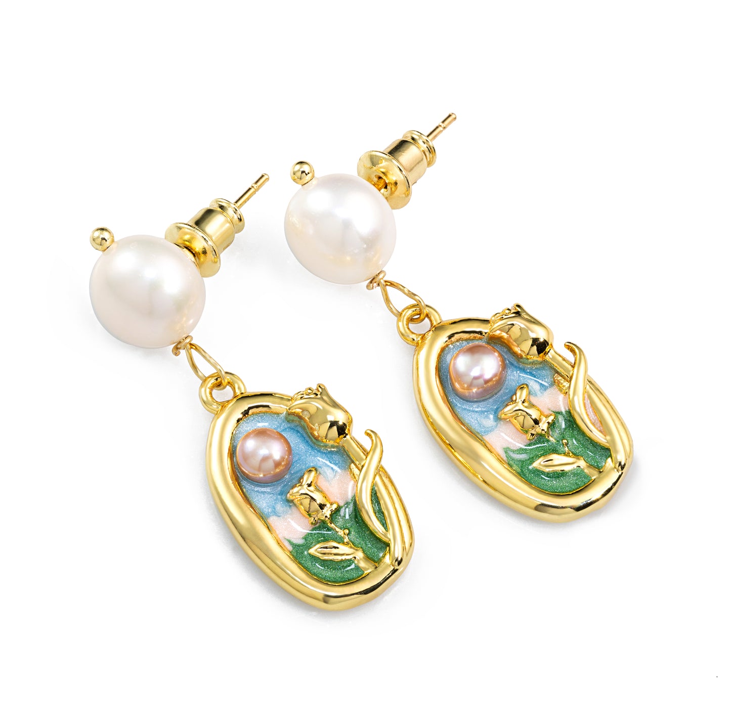Fiora Pearl Drop Earrings