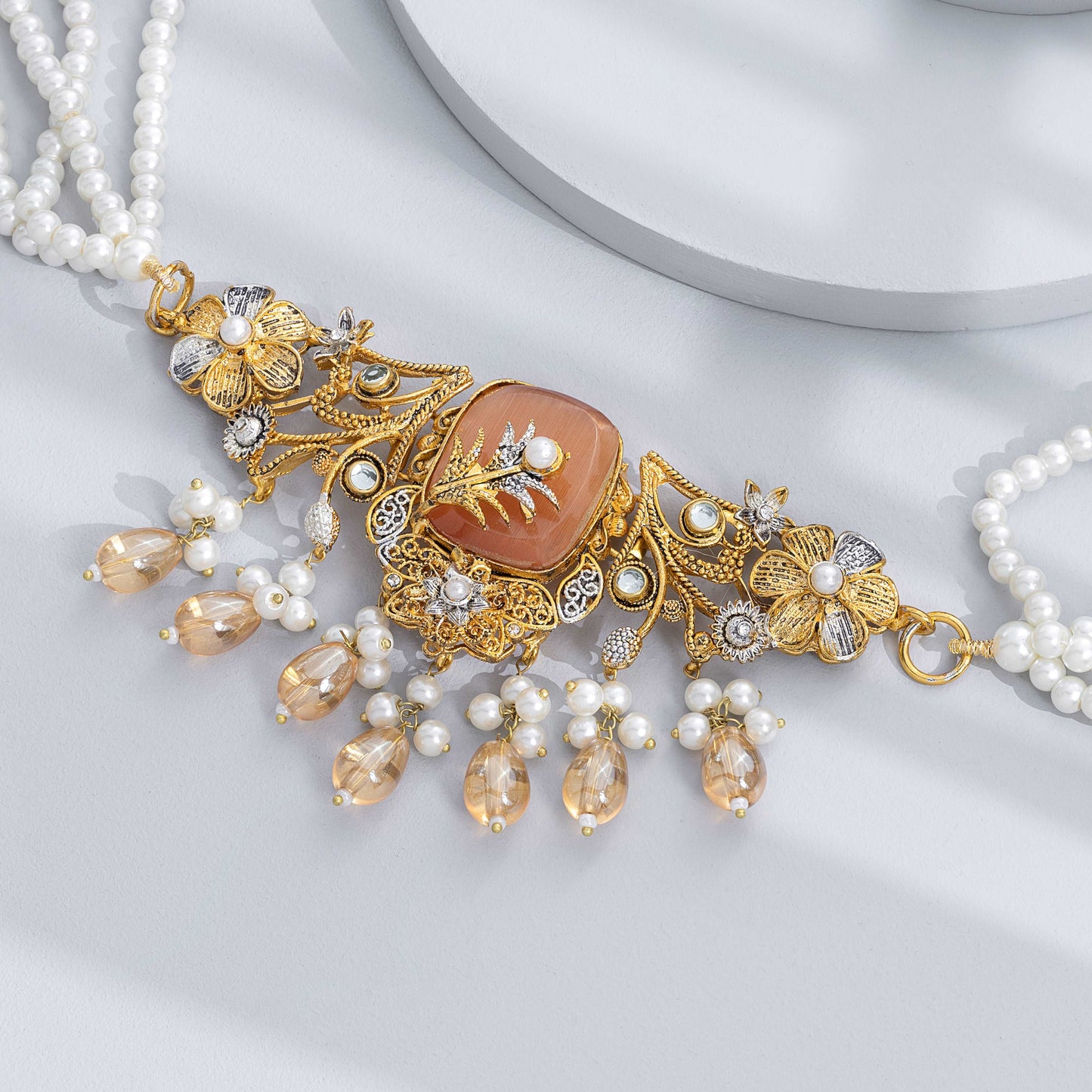 Gypsy Pearl Choker Set - Enamoux