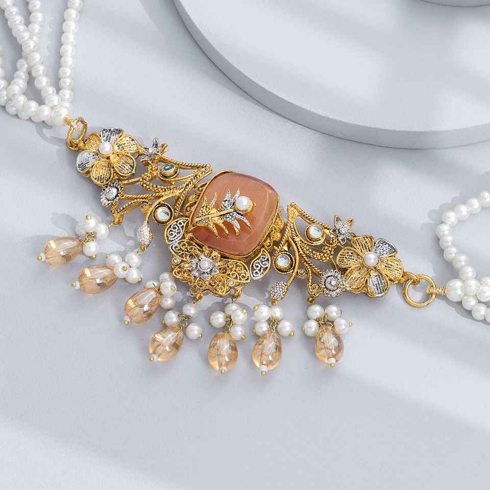 Gypsy Pearl Choker Set - Enamoux