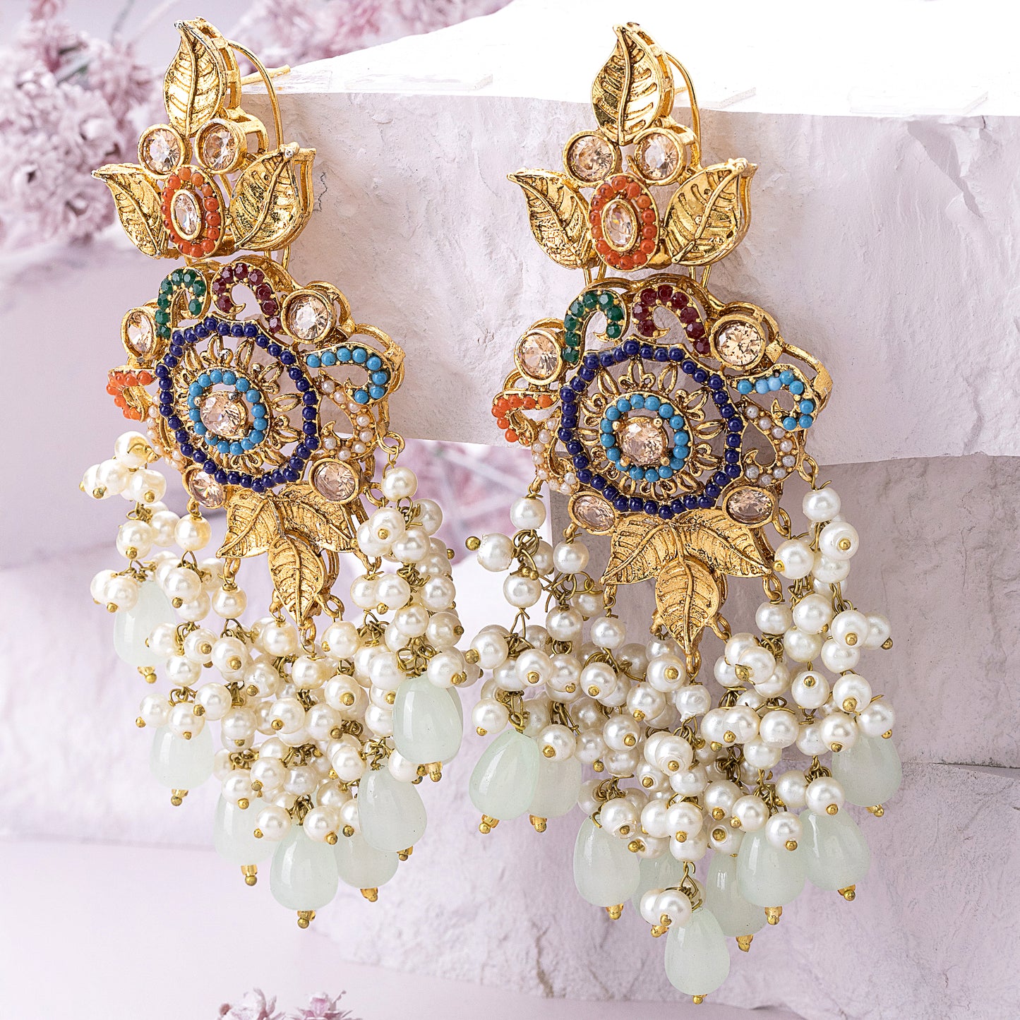 Jahanara Navratan Polki Choker Set