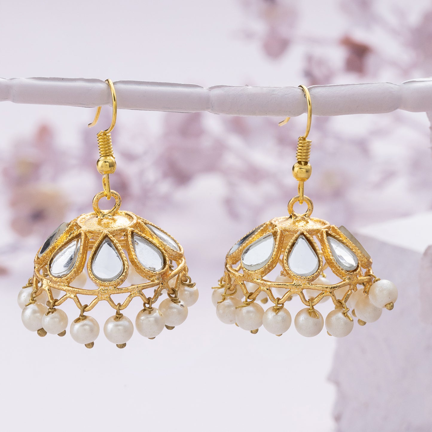 Jhanak - Gold Kundan Jhumkas