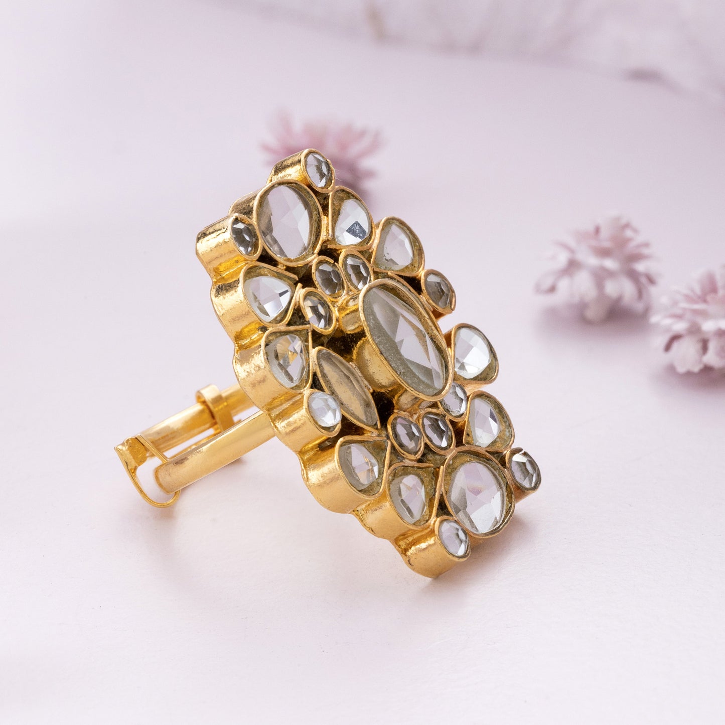 mandala farshi kundan ring