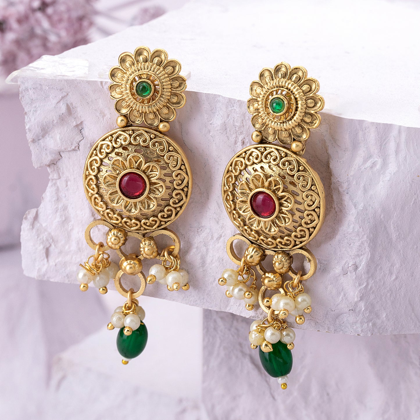 rajwadi earrings