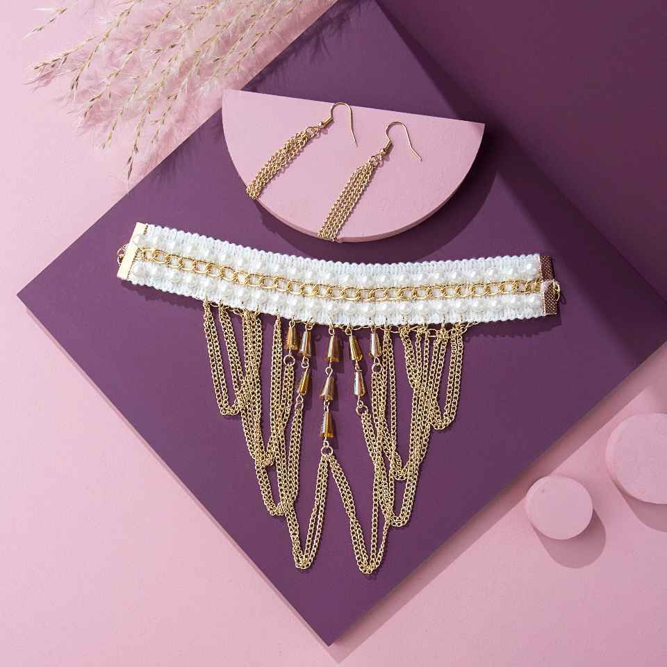 Solemn String Choker set - Enamoux