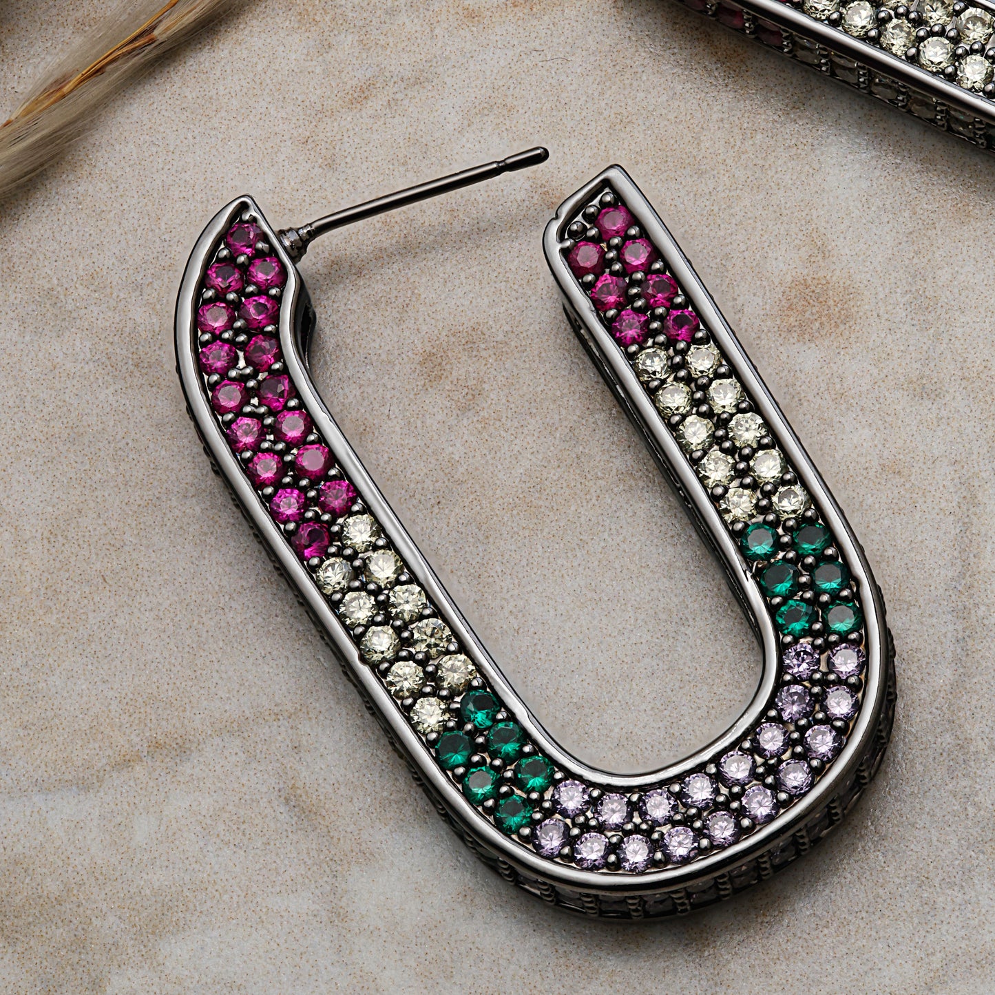 Prisma - U Shape Hoop Earrings