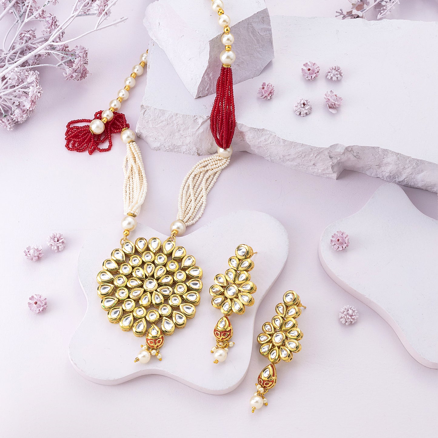 Zarooj Kundan Mala Set