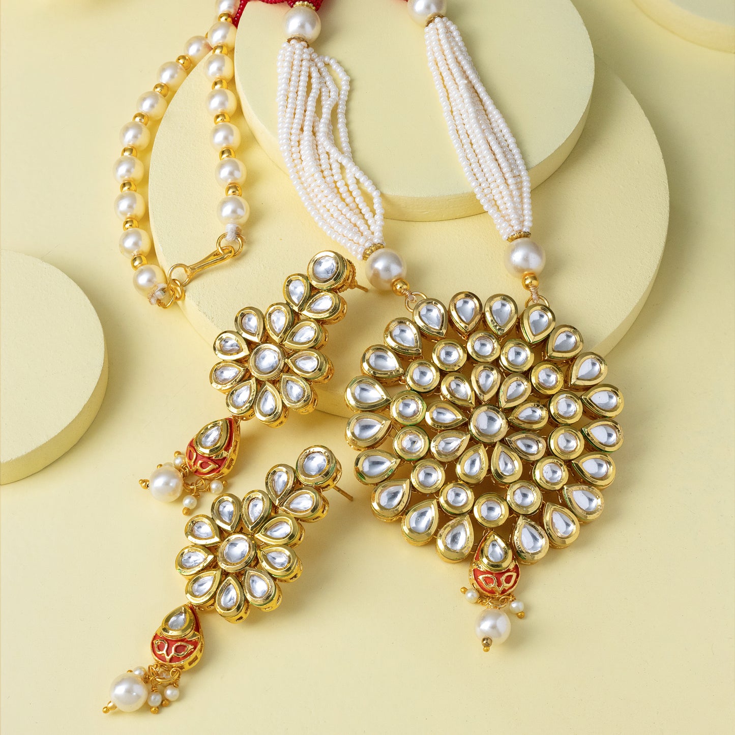 Zarooj Kundan Mala Set