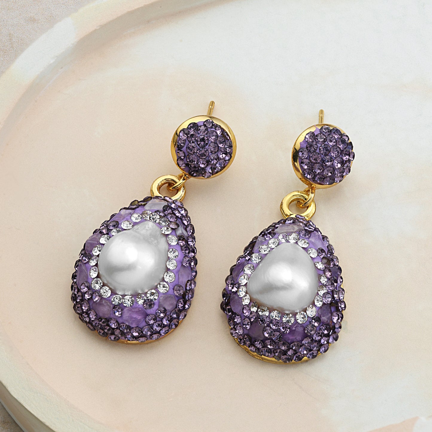 baroque pearl earrings