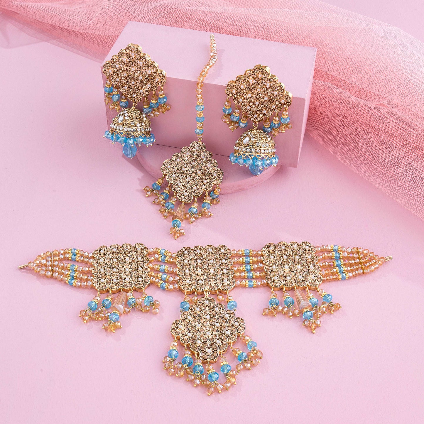 Grandeur Choker Set - Enamoux