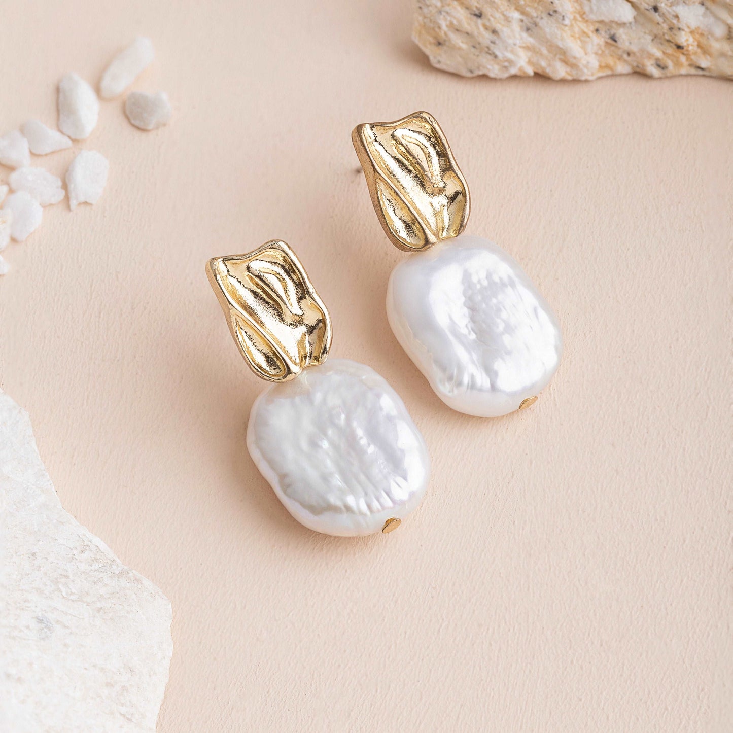Aquatic Pearl Earrings - Enamoux