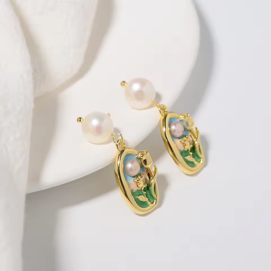 Fiora - Pearl  Drop Earrings
