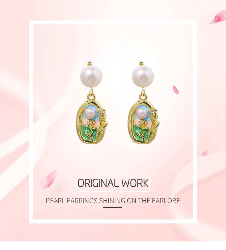 Fiora - Pearl  Drop Earrings