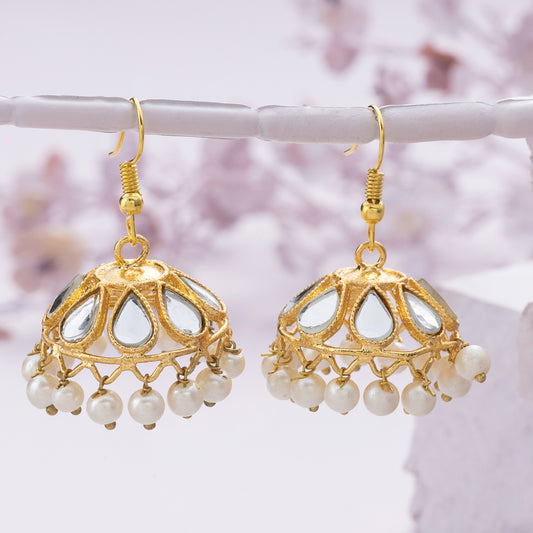 Jhanak - Gold Kundan Jhumkas