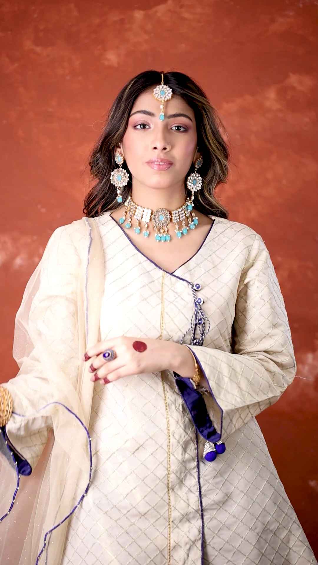 pariza kundan choker jewelry set