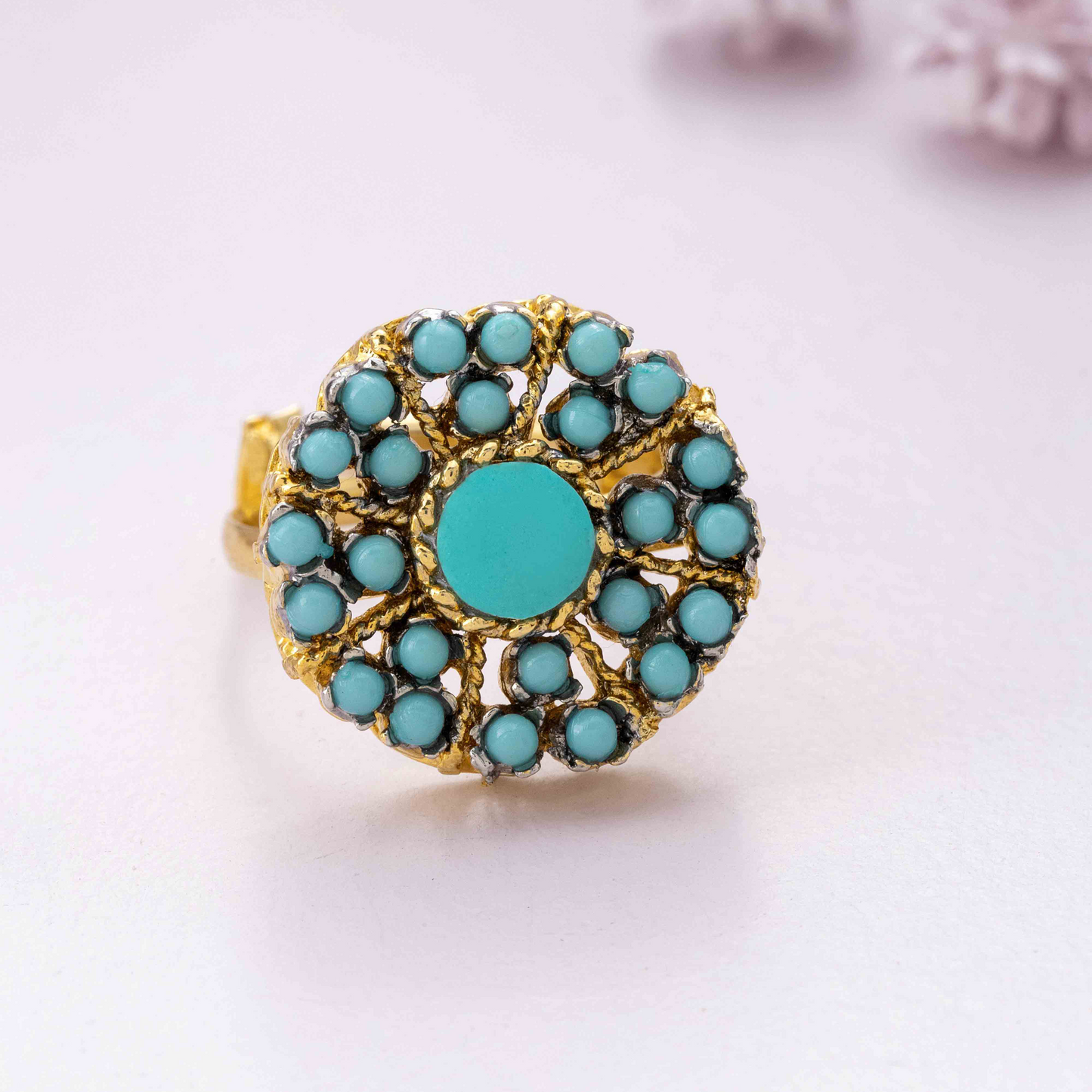Turquoise Aura Ring