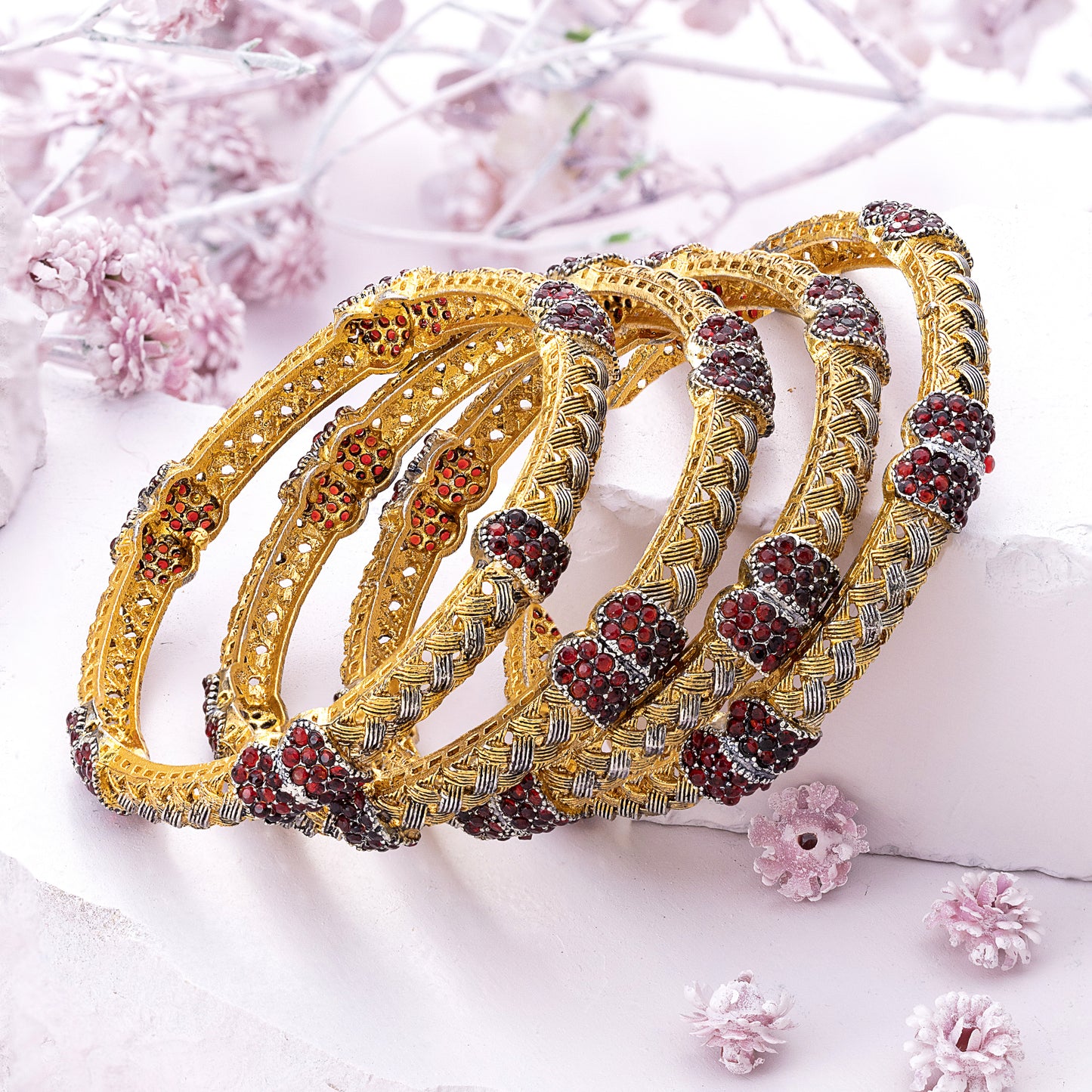 Weave Zircon Bangles