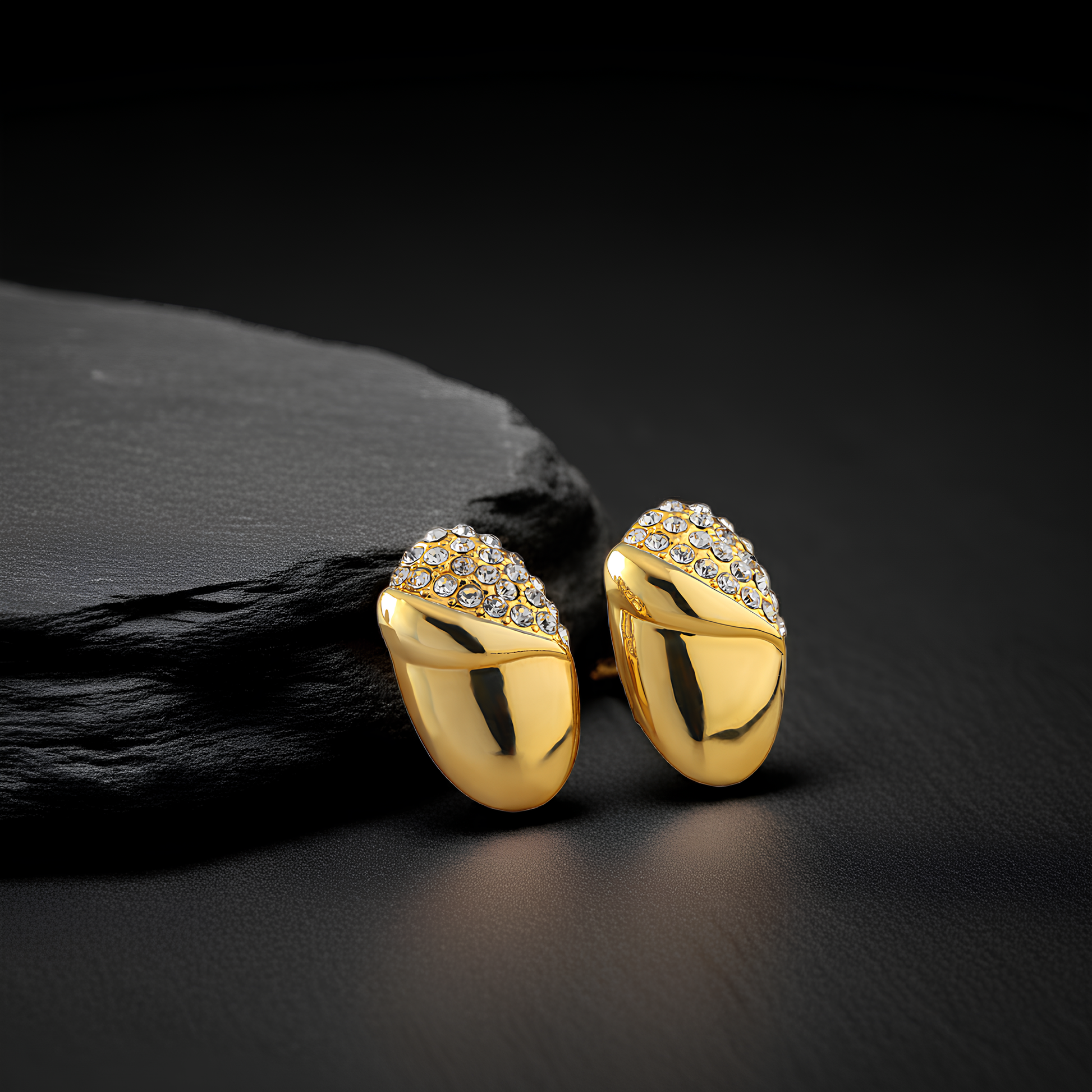 acorn gold studs 