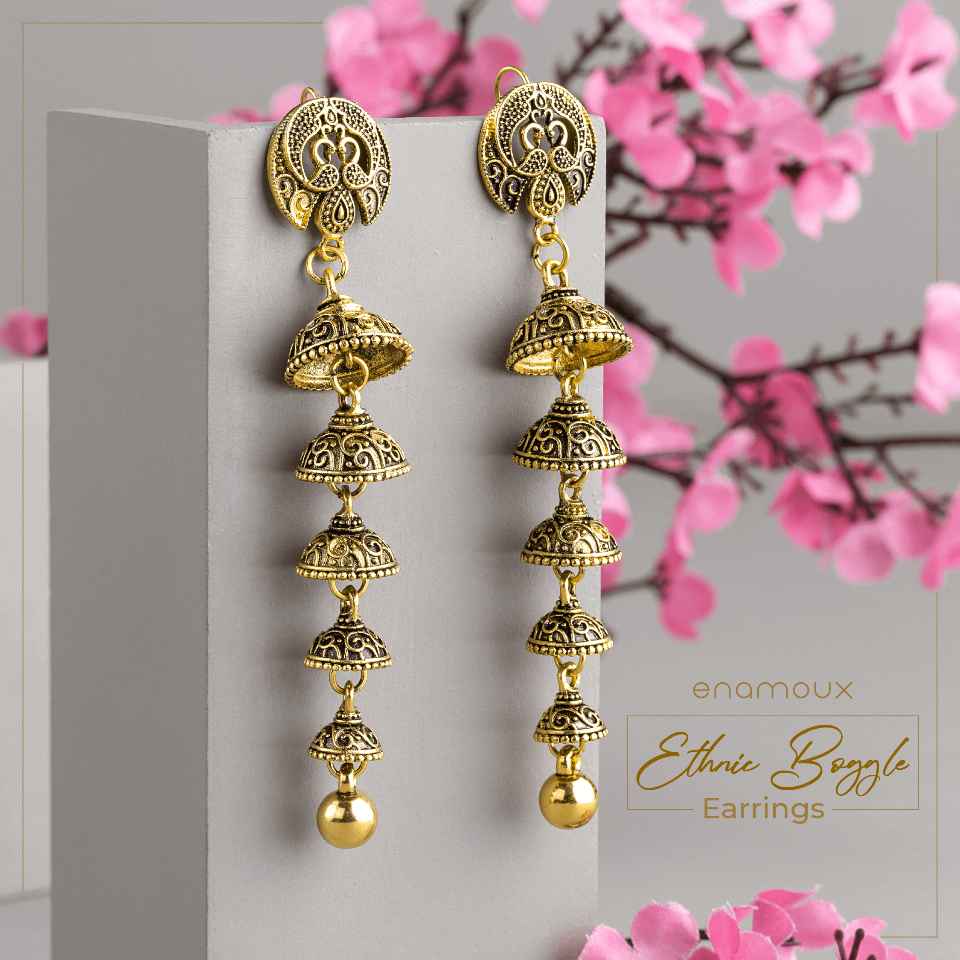 antique multi layer dangle earrings