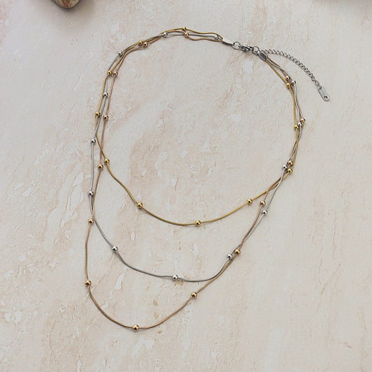 Fusion Layered Chain Necklace
