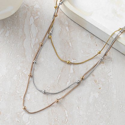Fusion Layered Chain Necklace