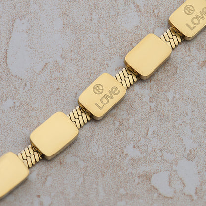 Gold link Chain Bracelet for women