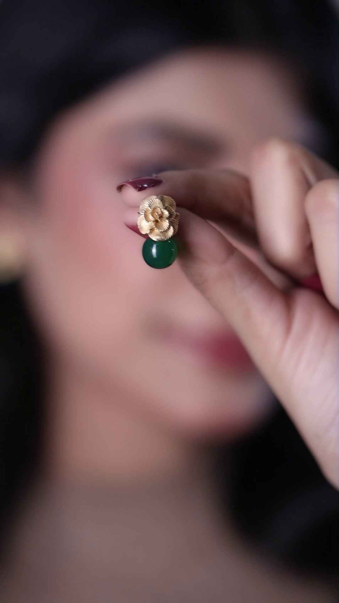 myra jade drop earrings 