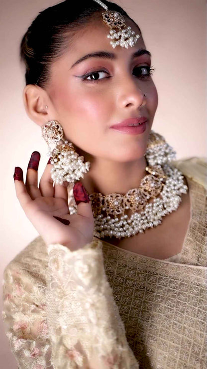 luxus bridal choker jewelry set