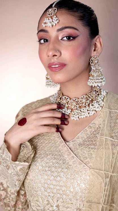 luxus bridal choker jewelry set