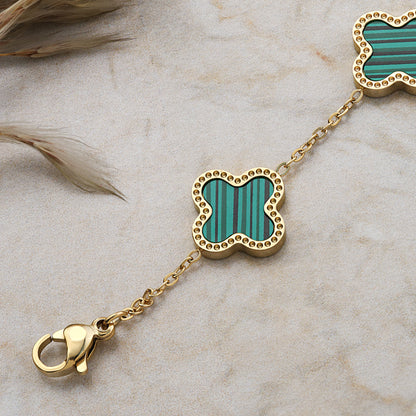 Malachite Charm Bracelet