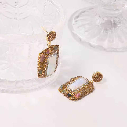 pixie pearl zircon earrings