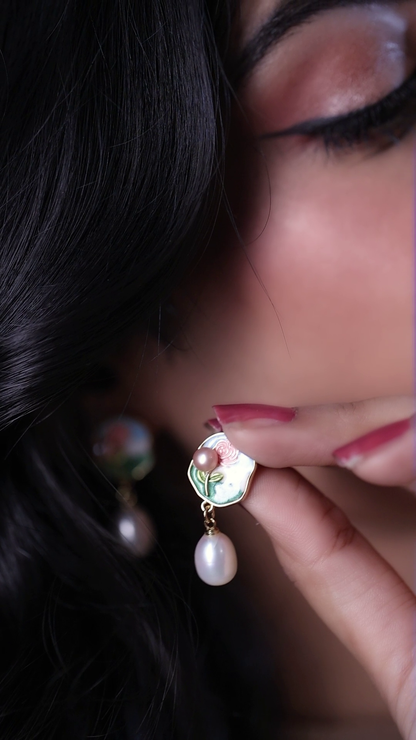 Rosélia - Pearl Drop Earrings