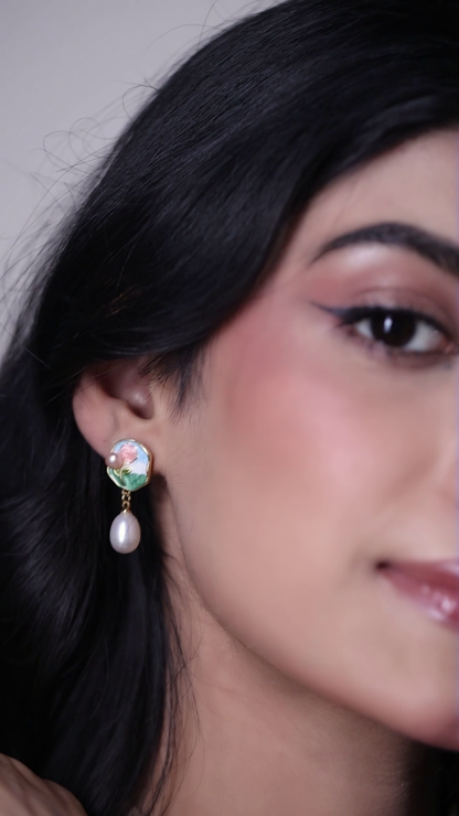 Rosélia - Pearl Drop Earrings