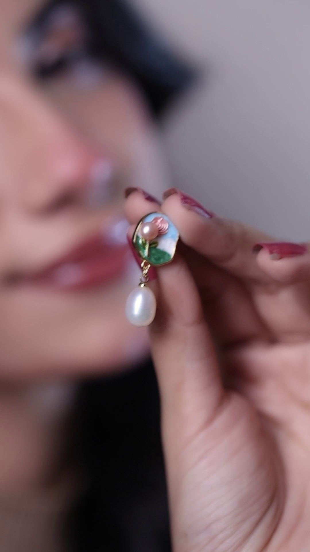 Rosélia - Pearl Drop Earrings